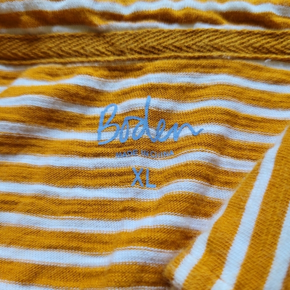 Boden Polo Shirt Mens XL Orange Cotton Slub Pocket Preppy Casual Classic School - Picture 6 of 10